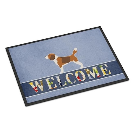 Carolines Treasures Carolines Treasures BB5514MAT 18 x 27 in. Beagle Welcome Indoor or Outdoor Mat BB5514MAT